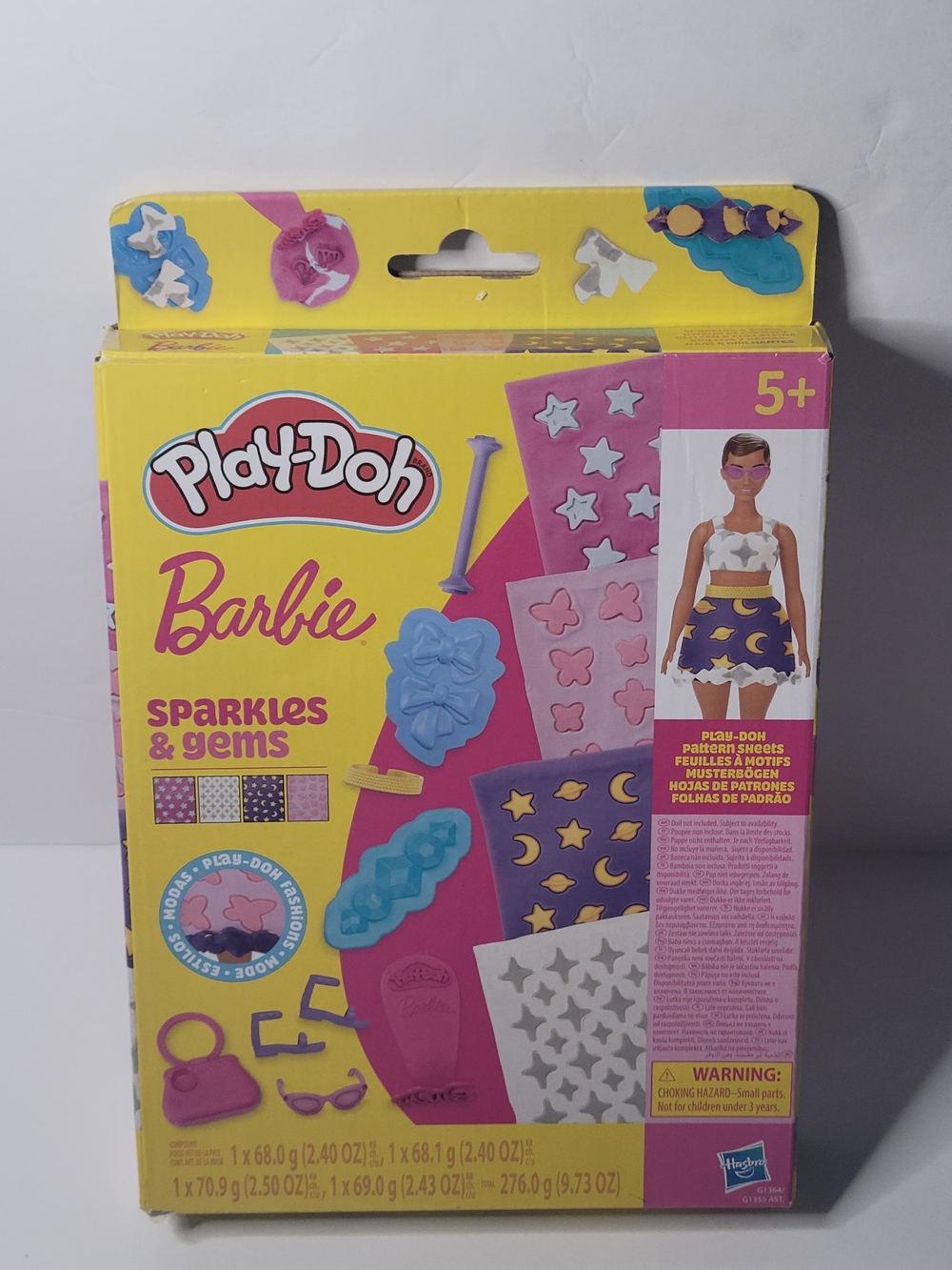 Play-Doh Barbie Sparkles & Gems Playset — Pink & Yellow